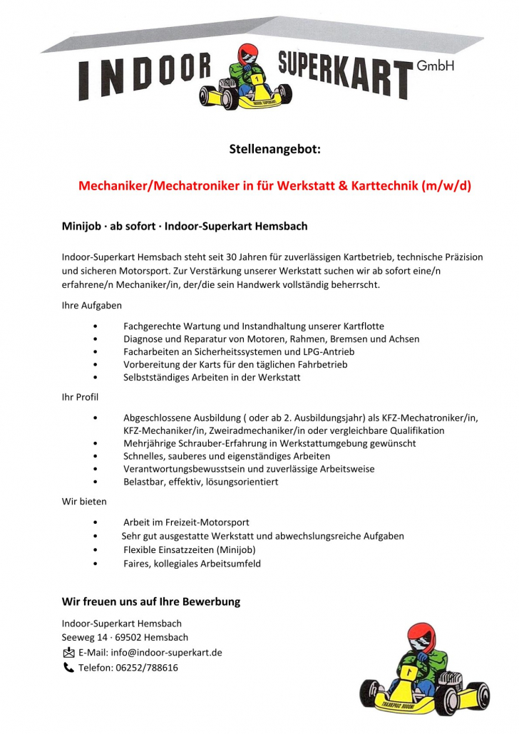 251119_Stellenauschreibung_Indoor-Superkart